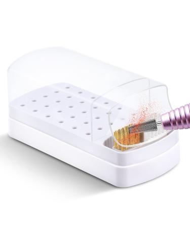 2 in 1 Nail Drill Bits Holder with Steel Wire & Nylon Brushes  30 Holes Nail Drill Bits Organizer Manicure Tools - (Not Include the Nail Drills) - Buy Online on GoSupps.com