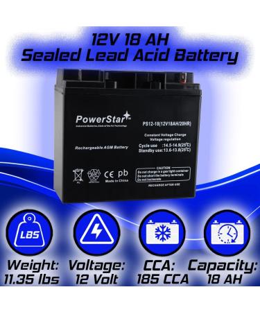 12V 18AH UPS Battery - Replaces 20Ah BB Battery HR22-12 & HR22 | International Shipping Available - Buy Online on GoSupps.com