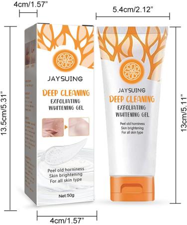 Citrus Vitamin C Exfoliating Gel Deep Cleaning Skin Exfoliator Fight Dullness Face Wash Moisturizing Natural Smoothing Soften Face Scrub Exfoliator Skin Tone Improving Exfoliator For All Skin Types - Buy Online on GoSupps.com