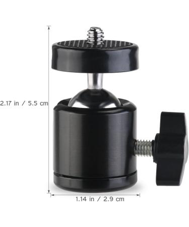 SLOW DOLPHIN Hot Shoe Mount Adapter 360 Swivel Mini Ball Head for Cameras, Camcorders, Smartphones, Gopro - 2 Pack - Buy Online on GoSupps.com