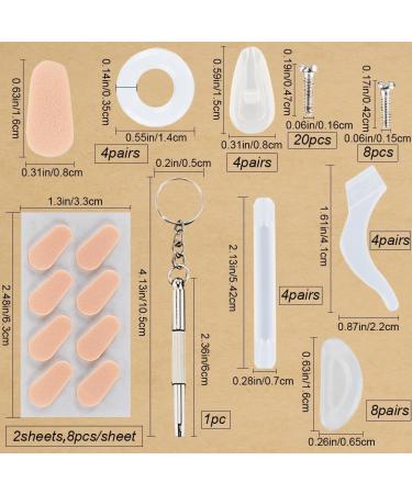 Shop GorgeCraft 93-Part Glasses Holder Set | Slip-Resistant Nose Pads & Ear Holders | International Shipping - Buy Online on GoSupps.com