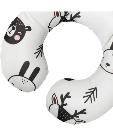 Baby Car Seat Travel Neck Pillow - Cute Cartoon Infant Head Support Cushion - Buy Online on GoSupps.com