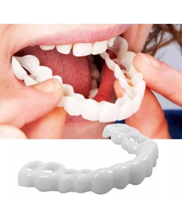Buy 1 Pair of Fake Braces Veneers - Instant Cosmetic Denture Solution for Bad Teeth - Buy Online on GoSupps.com