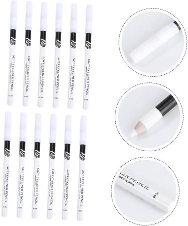 Angoily 12pcs Eyeliner Pencil Highlighter Eyeshadow Makeup Tools Lying Silkworm Pen Liquid Eyeliner Brush - Buy Online on GoSupps.com