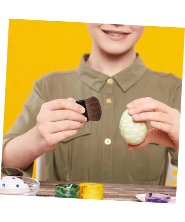 KALLORY 8pcs Painting Brush Drawing Art Supplies Stain Sponge Brush Eyeshadow Sponge Applicator Wood Black 4X3cm - Buy Online on GoSupps.com