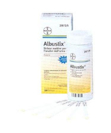 Albustix Proteinas 50 Tiras - Prueba de Prote nas para An lisis de Orina | Env o Internacional Disponible - Buy Online on GoSupps.com