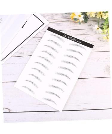 LALADEFIEE 2 Pairs Eyebrow Sticker Lumentes Magnetic Eyelashes False Eyelashes Elf Brow Gel Eyebrows Black - Buy Online on GoSupps.com
