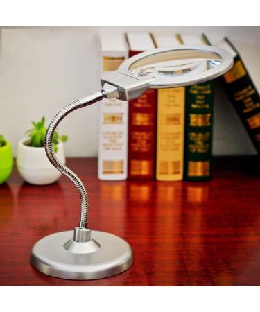 Desktop Glass LED Office Large Lens Reading Reading Old Children Children Students See Drawings Album Mobile Phone Repair Good Times - Buy Online on GoSupps.com