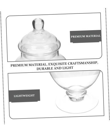 Operitacx Marshmallow Jar Dried Fruit Jar Storage Condiments Containers Coffee Jelly Cookie Jars for Kitchen Decorations Canister Ceremony Elegant Candy Wedding Decor Lid Jewelry Tea Glass 23x18cm Transparent Color - Buy Online on GoSupps.com