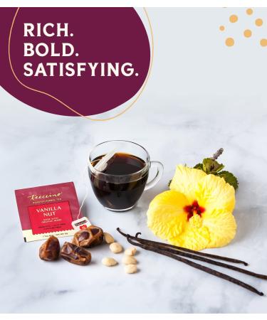 Teeccino Vanilla Nut Herbal Tea - Caffeine Free, 25 Bags (5.3 oz) - Roasted Tea - Buy Online on GoSupps.com