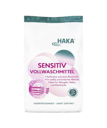 Haka full detergent sensitive i 3kg washing powder without dyes and fragrances i detergent for allergy