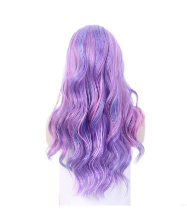 St-Fantasy Purple Ombre Pink Women Wigs - Long Layered Art Hair for Cosplay & Costume Parties #g436 - Buy Online on GoSupps.com
