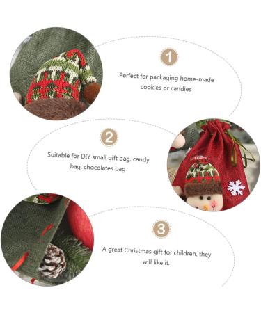 FUNOMOCYA 2pcs Candy Bag Aaaapple Drawstring Burlap Bag Mini Christmas Apple Bag Storage Burlap Bag As Shown 27X20CM - Buy Online on GoSupps.com