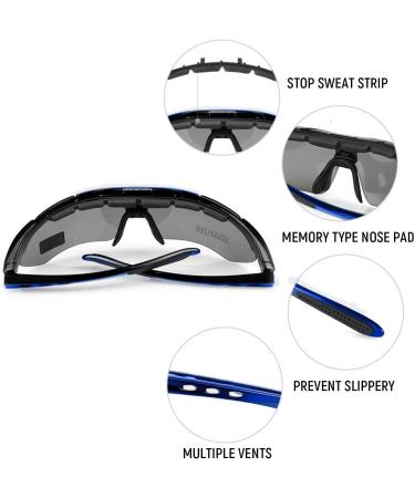 Free Soldier Tactical Sports Glasses - Polaroid Sunglasses for Men | 5-in-1 Military MTB & Running Glasses for Cycling Hiking & Outdoor Activities - Buy Online on GoSupps.com