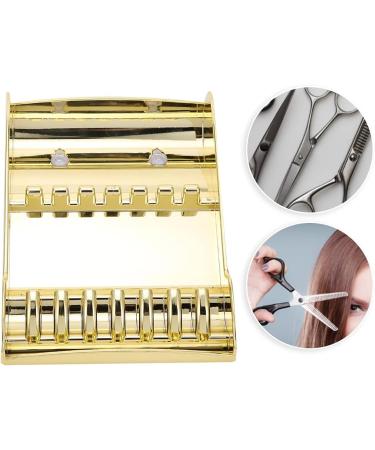 Hair Shears Holder Haircut Scissors Storage Rack Professional Hairdressers for Professional Barber Shop (Gold) - Buy Online on GoSupps.com