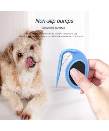 Pet Knotting Comb - De-Filter with Steel Blade Cat Fur Splitter & Depilatory Tool - Green Beauty Tool for Pets - Buy Online on GoSupps.com