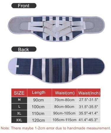 Back Brace Lumbar Support Lumbar Support Belt Back Brace With Removable Double Pull Strap Pads Waist Belt(Medium) Medium Blue - Buy Online on GoSupps.com