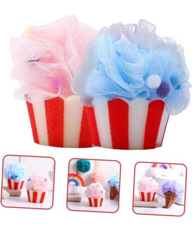 Healeved 2pcs Cartoon Bath Ball Scrubber - Reusable Loofah & Exfoliating Shower Sponge for Women & Men | Ideal Bath Accessories - Buy Online on GoSupps.com