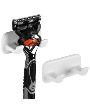 Linkidea razor holder with self-adhesive practical storage hooks shower hooks for razors bathrooms kitchen organizer for razors and plugs bathrobe towel luffa bathrobe  - Buy Online on GoSupps.com