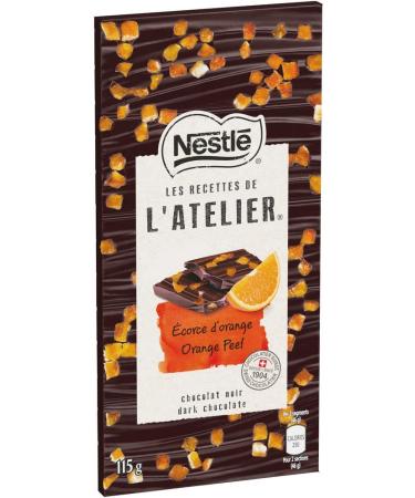 NESTL LES Recettes De L Atelier Orange Peel Dark Chocolate 115 Grams - Buy Online on GoSupps.com