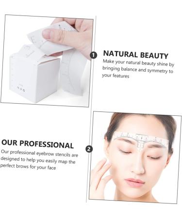  Beatifufu 1 Roll Eyebrow Ruler Measuring Tattoo Guide Eyebrow Ruler Eyebrow Sticker Eyebrow Ruler Adhesive Measuring Ruler Disposable White Female Paper - Buy Online on GoSupps.com