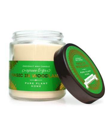 Holiday Aromatherapy Candles - Spruce & Fir | 3.1 oz Apothecary Glass | International Shipping - Buy Online on GoSupps.com