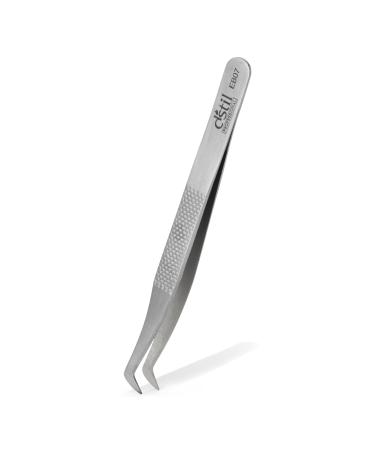 Tweezers for eyelash extensions silver precision handmade tweezers EB Series (EB07)