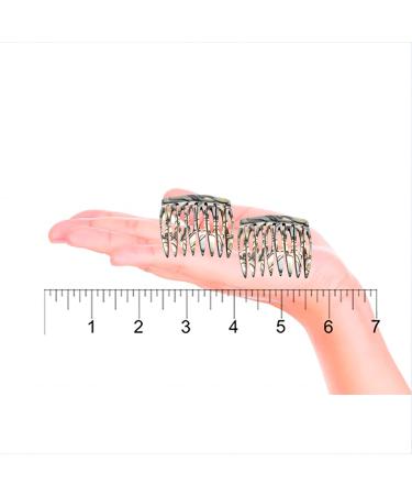 Camila Paris Onyx and Pearl French Hair Side Comb 4 Pack - Handmade Small Decorative Combs for Women, Strong Hold Clips - Made in France - Buy Online on GoSupps.com