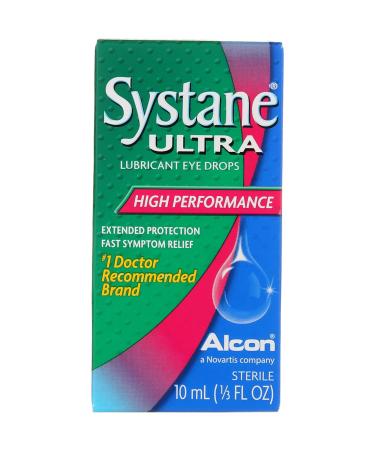 Systane Ultra Eye Drops Lubricant High Performance, 0.33 FL OZ., 10mL- 3pk