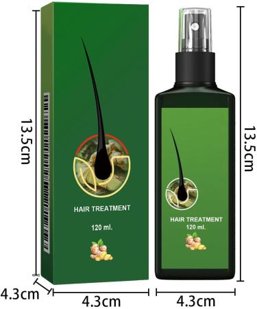 Shantou Yingji Nourishing Ginger Nourishing Spray Ginger Hair Growth Serum AntiHair Loss 2 Pieces x 120 ml - Buy Online on GoSupps.com