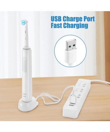 Electric Toothbrush Charger Replacement Compatible with Oral B Type d12 16 8000 3757 3709 Charging Adapter Inductive Charging Base Waterproof Portable Plug Charger Travel USB Port Toothbrush Charger - Buy Online on GoSupps.com