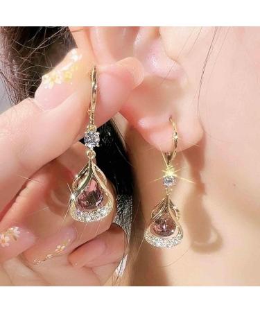 Lymph Flow Magnetogen Earrings - Germanium Therapy for Lymph Drainage & Slimming | Lymphvity Magnette Magnetic Earrings - Pink - Buy Online on GoSupps.com