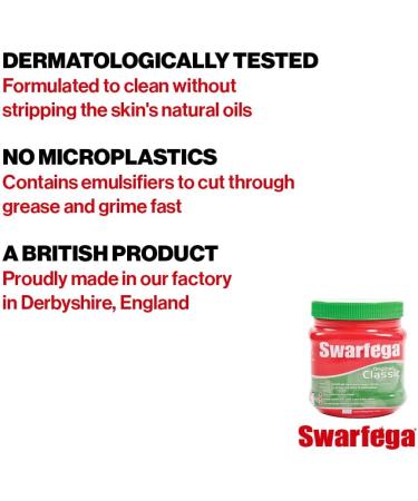 Swarfega SWA304A Original Classic Hand Gel 500ml Tub - Rapid Action Hand Wash with Added Conditioner - Gentle on Skin - Pack of 1 - Buy Online on GoSupps.com