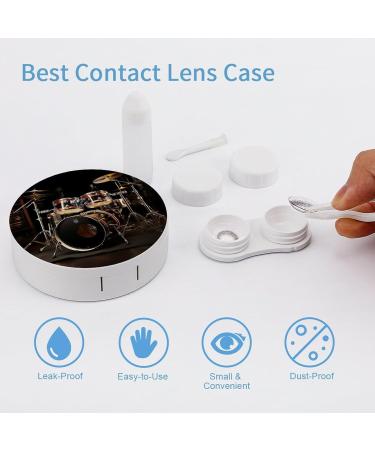 Portable Contact Lens Case - Travel Drum Set Storage Box for Eye Care - Buy Online on GoSupps.com