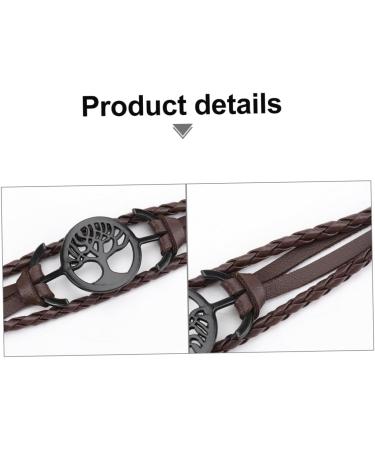 ABOOFAN 3 Pcs Christmas Tree Leather Bracelet Boyfriend Bracelets Braided Wrist Rings Braided Bracelets Couple Bracelet Vintage Bracelet Pendant Lovers Multi-layer Artificial Leather - Buy Online on GoSupps.com