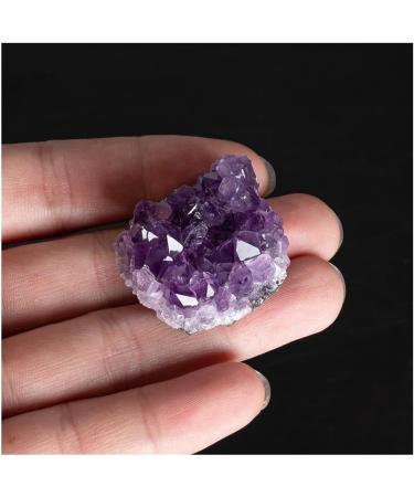 Gift 1pc Natural Quartz Crystal Brazilian Amethyst Cluster Druzy Geode Specimen Stones 2-2.5cm for Full of Texture - Buy Online on GoSupps.com