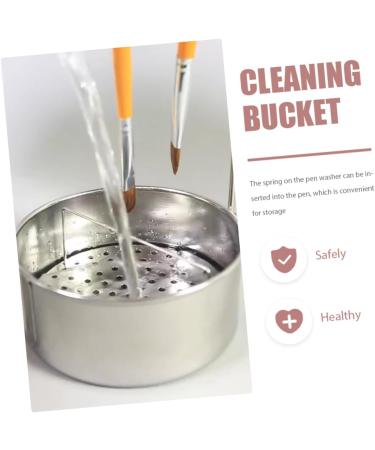 Operitacx Nasal Wash Painting Brush Cleaner - Metal Painting Buckets & Supplies for Artists | Best Brush Washer & Basin for Clean Paintbrushes - Buy Online on GoSupps.com