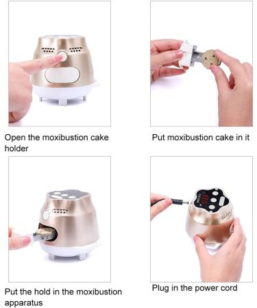 Portable Moxibustion Device - Smokeless Winswood Moxa Smart Burner for Neck Shoulder & Knee Pain Relief | Adjustable Temperature & Timer - Buy Online on GoSupps.com