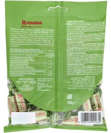 Italian Gourmet Rossana Bonbons Fourr s au Pistache de Sicile Caramelles Italiennes Premium C ur Cr meux Pistache Confiserie Pour Cadeau Partage Pause Caf 12 x 150 g + Italian Gourmet Polpa - Buy Online on GoSupps.com