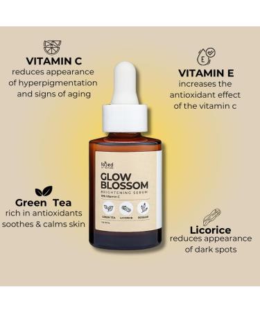 Vitamin C Serum 10% - Glow Blossom Brightening & Tightening Serum for Radiant Skin | Reduces Wrinkles & Evens Skin Tone - Buy Online on GoSupps.com