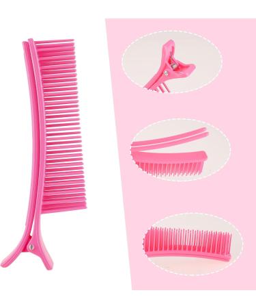 Giantree Hairdresser Non-Slip Hair Clips Comb Grip Clips for Hair Section Styling Hair Parting Combs Clips for Professional Salon Home Styling Section Haircuts Colouring Hair (Pink) - Buy Online on GoSupps.com