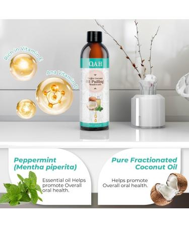 Natural Coconut Oil Pulling Therapy | Fresh Breath & Teeth Whitening with Virgin Coconut Oil & Mint Essential Oil - Buy Online on GoSupps.com