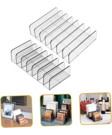 Beavorty 6 Pcs Cosmetic Storage Box Gray Eyeshadow 7 Slots Divided Organizer Eyeshadow Holder Desktop Blush - Buy Online on GoSupps.com