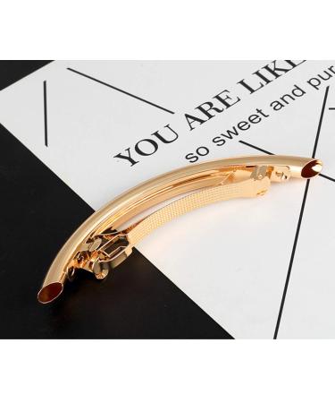 PPX Vintage Style Metal Alloy Barrette Hair Clip - Elegant Gold & Silver Tone for Women & Girls - Buy Online on GoSupps.com