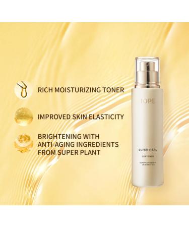 IOPE Super Vital Softener - Anti-Aging Toner for Sensitive Skin | Korean Skincare | Pore Minimizer & Plumping - 5.07 Fl. Oz - Buy Online on GoSupps.com