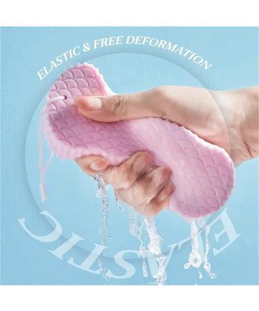 Ultra Soft Exfoliating Bath Sponge for Women & Children - 2022 New Super Soft Body Shower Sponge in Blue - Ideal for Adults, Children, and Pregnant Women - Buy Online on GoSupps.com