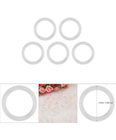 20 PCS Transparent Silicone O-Rings for Baby Pacifier Clips | Durable Dummy Buckle Chain Adapters - Buy Online on GoSupps.com