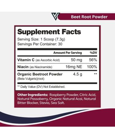 Visible Science Beet Root Powder Superfood with Antioxidants Circulation & Endurance Support 219 Grams 1 Jar - Buy Online on GoSupps.com