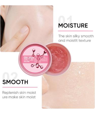 Collagen Face Mask - Face Masks Beauty - Sleeping Face Mask for women - Overnight Face Mask Skin Care - Improve Face Care - Smooth and Brightening - Buy Online on GoSupps.com