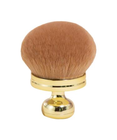 Face Powder Brush | Blush Brush Makeup Brush - Face Brushes Makeup Mushroom Head Nail Brush Setting Powder Brush for Foundation Blush Bronzer & Powder gold
